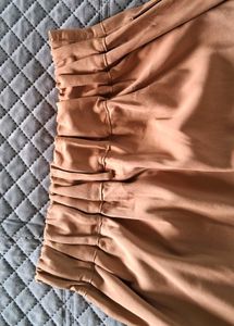 Beige Wide Leg Pants