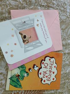 Thinking Of You Greeting Cards Combo New 2pcs