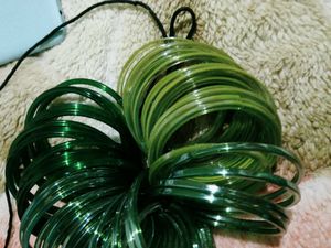 Green Glass Bangles Set