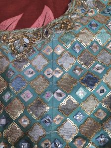 Elegant Sky Blue Sharara Suit