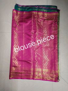 New Soft Pattu Saree With Unstitched Blouse Piece