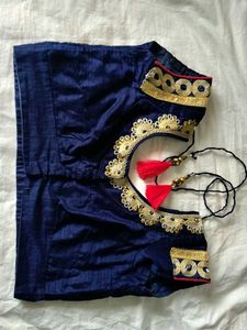 Elegant Navy Blue saree &amp; blouse
