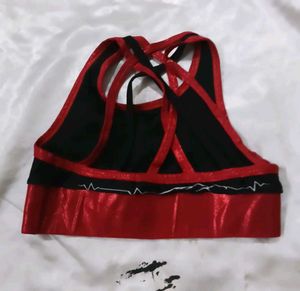 Fearless Sports Bra - Black &amp; Red