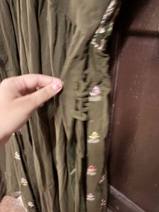 olive grren naira set  with Pants &amp; Dup