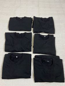 XXL Bundle of 6 Black T-Shirts