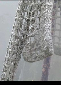 Crochet Net Cardigan