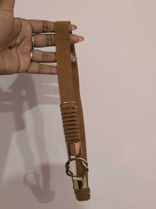 Vintage Tan Elastic Belt