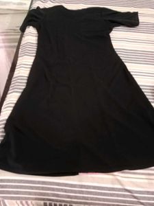 Chic Black &amp; Pink Color Block Maxi Dress
