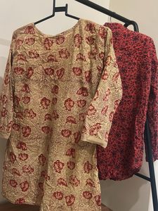 Ethnic Print Kurtas - Set of 2