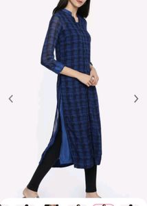 Branded Straight Zipper With Front Slit Kurti