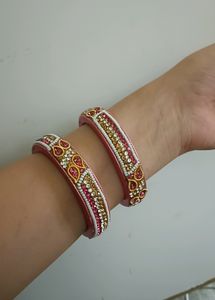 Pink Colour Bangles