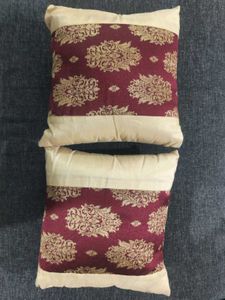 Set Of 2 Small Cushion With Cover - Red