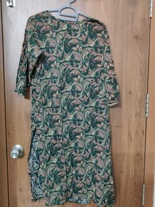 Green Paisley Print Kurta