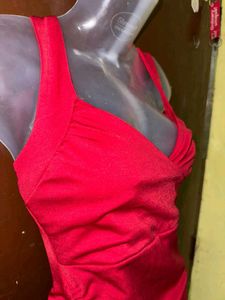 Stunning Red Ruched Bodycon Dress