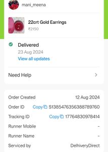 Gold Ball Stud Earrings 2pair