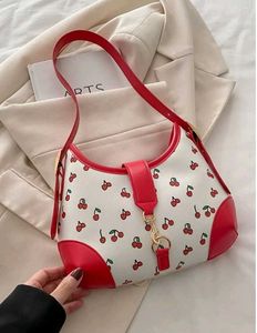 Y2K Cherry Print Shoulder Bag