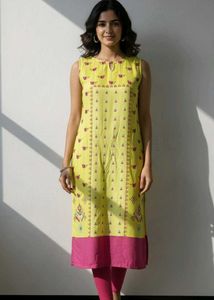 Vibrant Sleeveless Kurtis - Set of 2