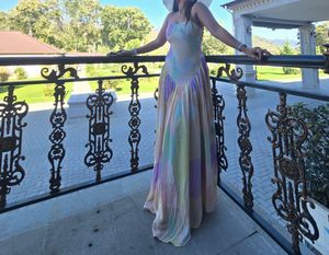 Pastel Polka Dot Maxi Dress