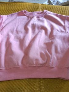 Pink Pullover Sweatshirt
