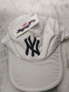 Mens White Sports Cap