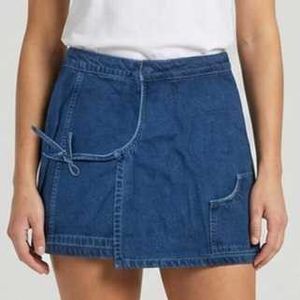 Denim Wrap Mini Skirt (GRAB B4 22ND)