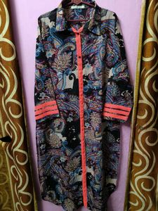 🎀150rs SALE🎀Boho Paisley Print Shirt Dress