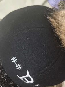 Sparkly Baseball Cap with Pom Po