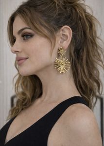 Golden Flower Earrings