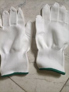 Men And Women Haigh Quality White Cotton Glove's