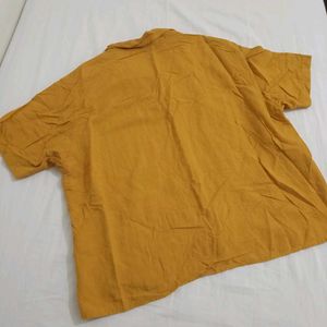 Mustard Yellow Collared Shirt