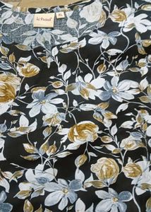 Black Floral Print Co-ord Set