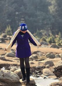 Purple Wool Coat