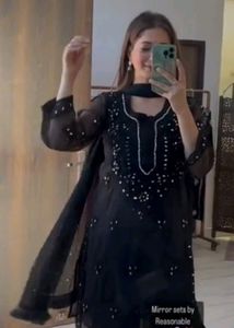 OfferMirror Work Pakistani Salwar Suit Unused