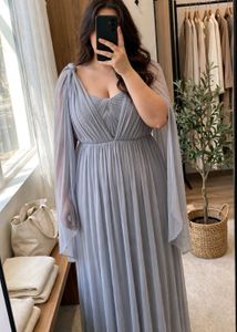 Elegant Flowy Chiffon Maxi Dress