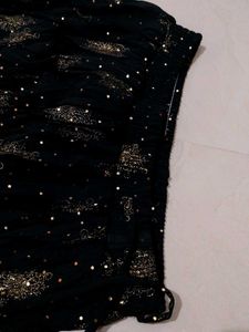 Sparkling Black Ethnic Skirt