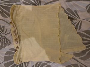 Women's summer Yellow Embellished top