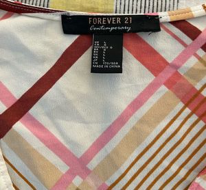 Chic Plaid Wrap Cropped Top