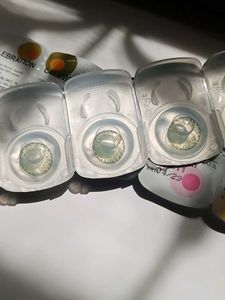 Green Celebration Contact Lens