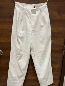 Off-white Colour Baggy Trousers
