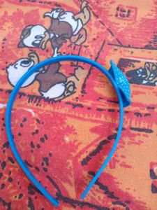 Blue Polka Dot Hairband