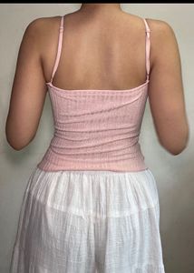 Pink Lace Cami Top