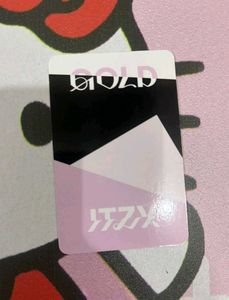 Official ITZY GOLD CD + Photocard 💿