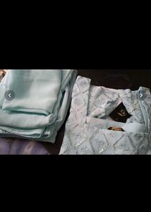 Elegant Teal Sequined Kurta Set