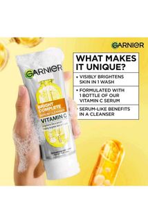 ✨️Garnier Bright Complete Vitamin-C Serum Cleanser