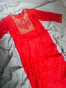 Red beautiful kurti for women