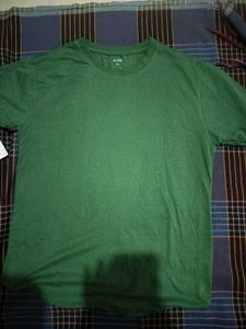 Men's Green Crew Neck T-Shirt