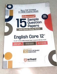 Arihant English Core 12 Sample Papers 💥sale