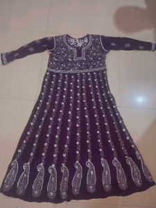 Elegant Embroidered Anarkali Kurta