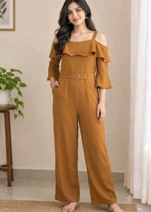Stylish Cold Shoulder Jumpsuit