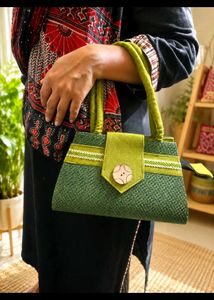 Olive Whisper Handcrafted Handbag